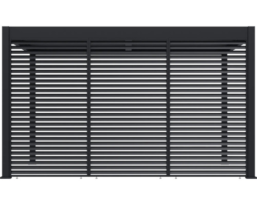 Lamellenzaun aus Metall