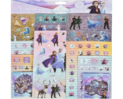 Disney La Reine des Neiges Super Set d'autocollants avec plus de 500 pièces
