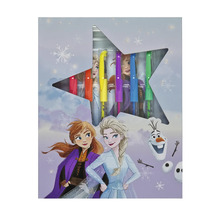Set de marqueurs La Reine des Neiges dans un emballage avec des illustrations d'Anna, d'Elsa et d'Olaf