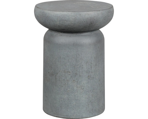 Tabouret en béton avec base cylindrique et assise ronde