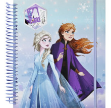 Bloc-notes à spirale avec motif La Reine des neiges
