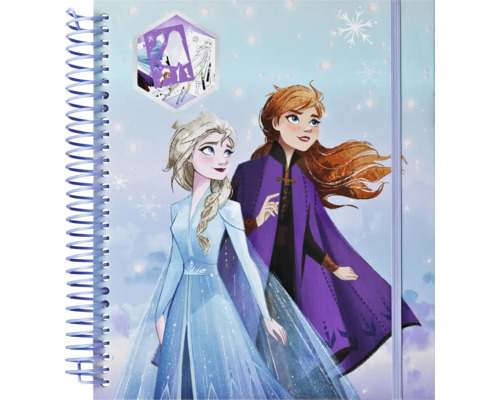 Bloc-notes à spirale avec motif La Reine des neiges