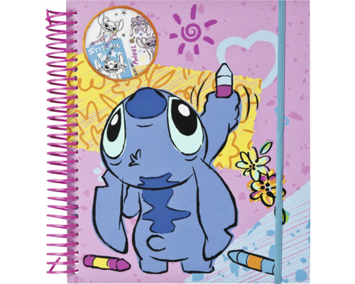 Carnet avec motif Stitch et reliure spirale