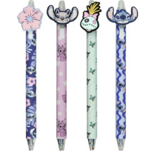 Quatre stylos avec des motifs Disney Lilo et Stitch