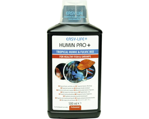 Bouteille Easy-Life Humin Pro+ avec mélange d'acides humiques et fulviques tropicaux pour des poissons et crevettes sains, 500 ml
