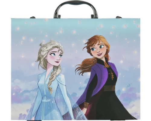 Valise avec illustration d'Anna et Elsa du film La Reine des neiges