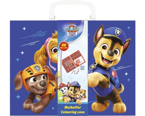 Paw Patrol Valisette de coloriage avec 40 pièces