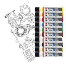 Marabu Window Color Set mit Vorlagen für Weihnachten