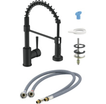 Robinet de cuisine avec flexible de douchette et accessoires de montage