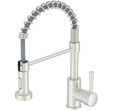 Robinet de cuisine avec ressort spiralé et douchette extractible