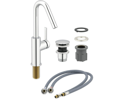 Robinet de lavabo avec accessoires