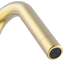 Vue détaillée d'un bec de robinet