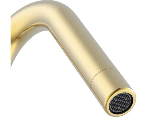 Vue détaillée d'un bec de robinet