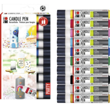 Marabu Candle Pen Set mit verschiedenen Farben zum Dekorieren von Kerzen