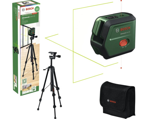 Bosch AdvancedLevel 2G Set laser lignes croisées avec trépied et sacoche