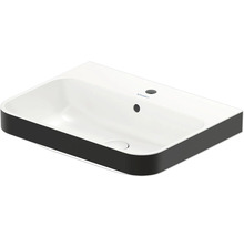 Vasque à poser avec trou de robinet et trop-plein