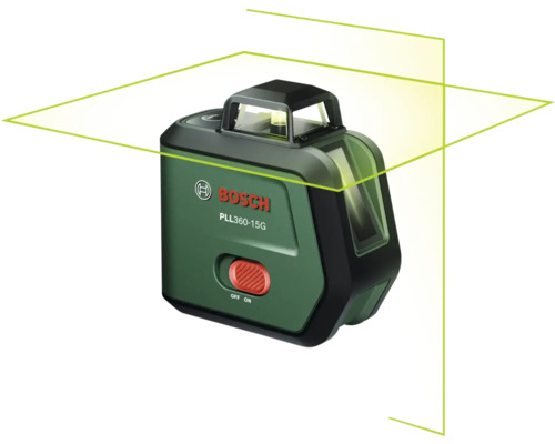 Laser lignes Bosch PLL 360-1 Niveau laser lignes Bosch PLL 360-15G avec ligne laser horizontale et verticale