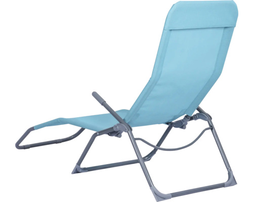 Chaise de plage réglable avec accoudoirs