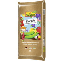 FloraSelf Floralie Terreau jardin et légumes, 5 litres