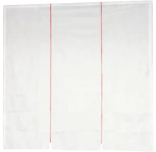 Weisse Verdunkelungsrollo mit Zugschnüren