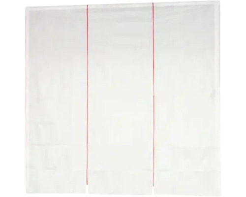 Weisse Verdunkelungsrollo mit Zugschnüren