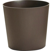 Poubelle en plastique avec surface nervurée