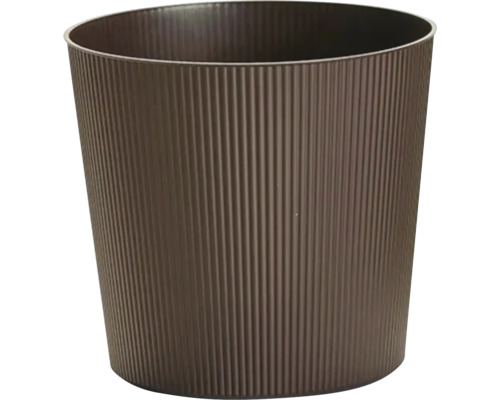 Poubelle en plastique avec surface nervurée