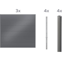 Élément de clôture et poteaux de clôture pour le jardin
