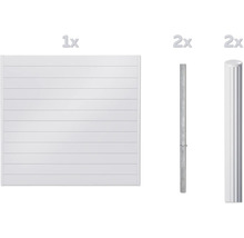 Panneau de clôture avec poteaux de clôture pour le jardin