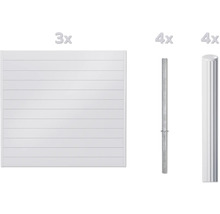 Élément de clôture avec poteaux de clôture