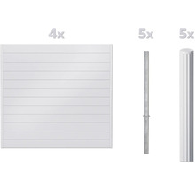 Panneau de clôture individuel et poteaux de clôture en métal