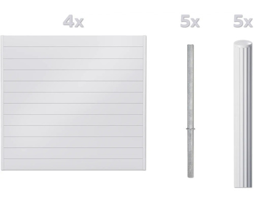 Panneau de clôture individuel et poteaux de clôture en métal