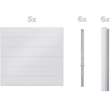 Panneau d'occultation avec poteaux pour aménagement de jardin