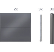 Panneau de clôture avec poteaux de clôture