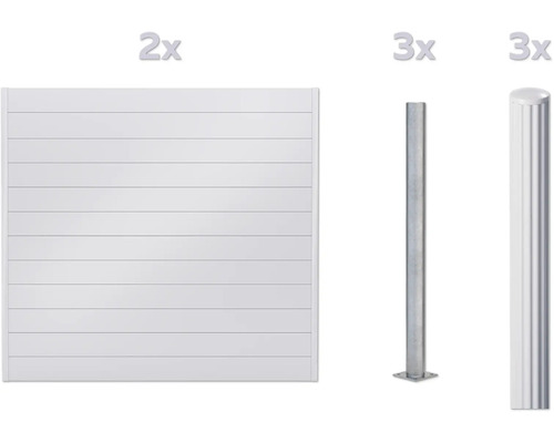 Élément de clôture et poteaux de clôture pour le jardin