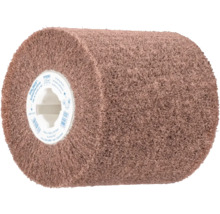Rouleau abrasif PFERD POLINOX en non-tissé, 100 par 100 millimètres, pour le satinage et le traitement de surface.