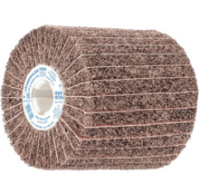Rouleau à lamelles en non-tissé PFERD FR-W 100100 A 80 pour le traitement de surface, dimensions 100 par 100 par 19 millimètres.