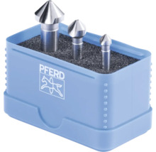 PFERD Jeu de fraises coniques dans une boîte bleue