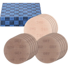 Disques abrasifs à fixation velcro et emballage