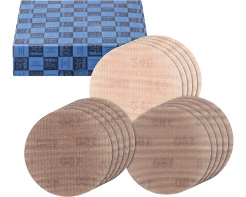 Disques abrasifs à fixation velcro et emballage
