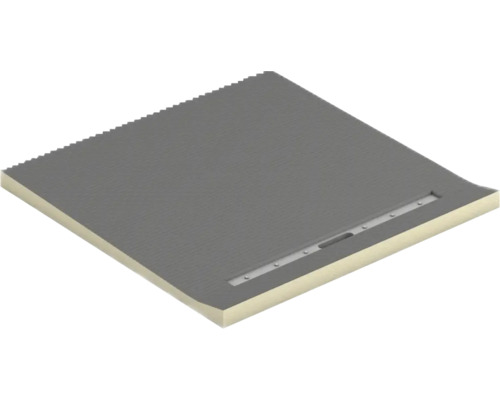 Receveur de douche carré avec caniveau d'écoulement