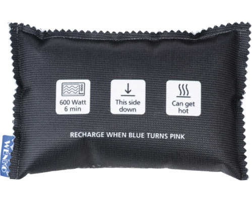 Coussin chauffant avec indications micro-ondes et température