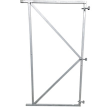 Gerüstbauteil mit diagonalen Streben und Schraubverbindungen