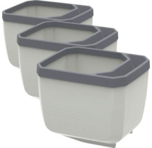 Trois pots à herbes d'intérieur