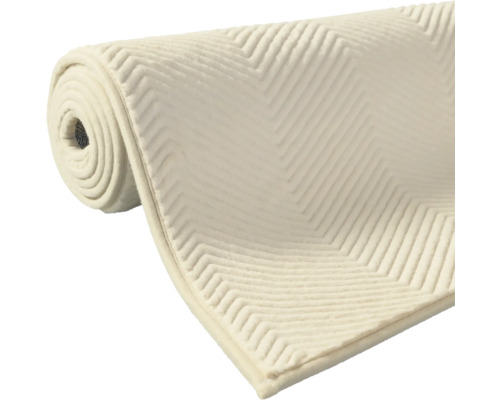 Tapis roulé avec motif en zigzag