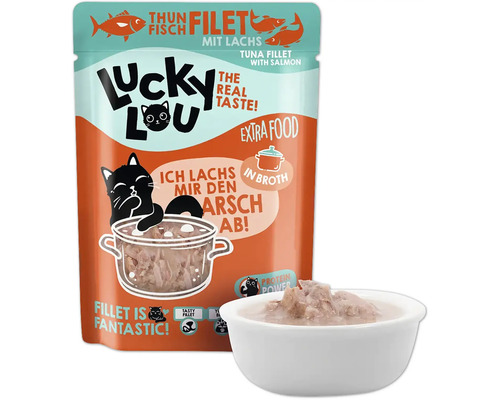Lucky Lou Thunfischfilet mit Lachs Katzennahrung
