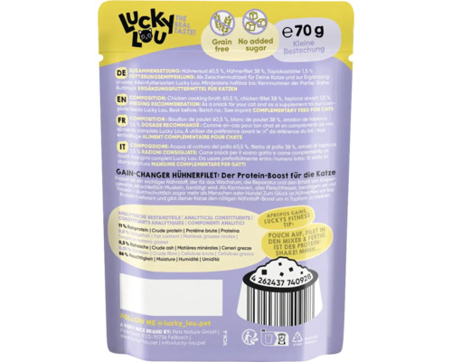 Lucky Lou Katzenfutter, Geschmacksrichtung Hühnerfilet