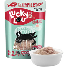 Lucky Lou Pures Filet Thunfisch Katzennahrung in Gelee mit Schale