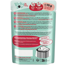 Lucky Lou Katzensnack Thunfisch-Filet, getreidefrei, ohne Zuckerzusatz, 70 Gramm