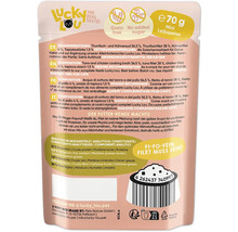 Lucky Lou Katzenfutter Mini-Leibspeise mit Thunfisch und Huhn, getreidefrei und ohne Zuckerzusatz